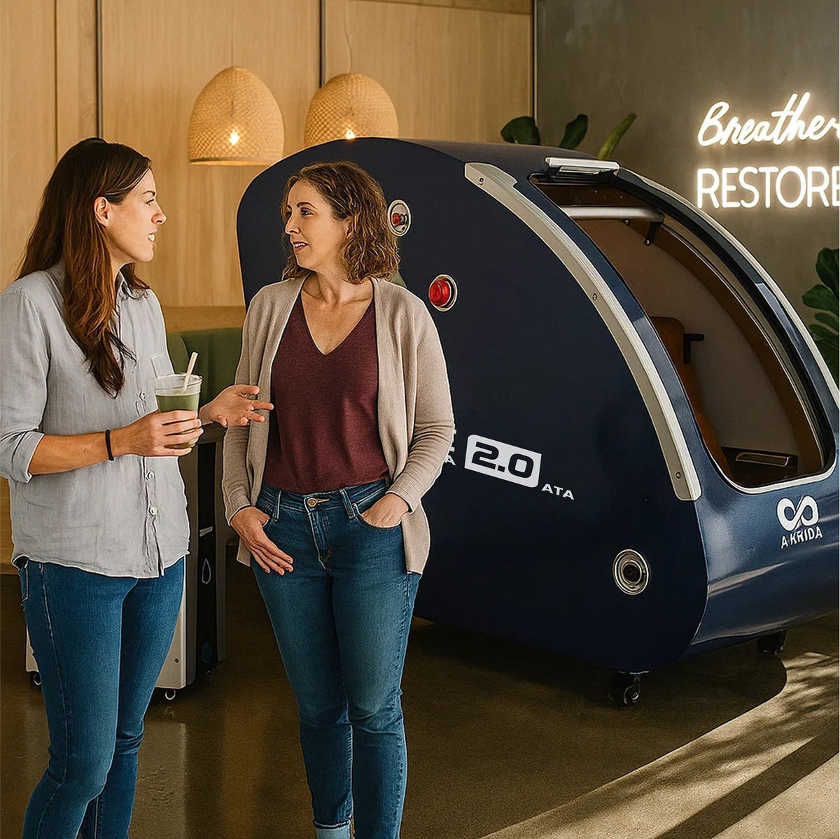 Airvida Elite Seated Hard-Shell Hyperbaric Chamber | 1.3–2.0 ATA