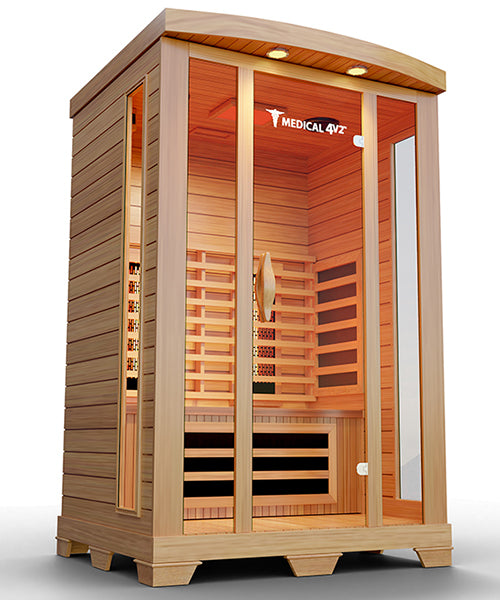 Medical Sauna 4 | 2-Person Full Spectrum Infrared Sauna | Hemlock | 1700W