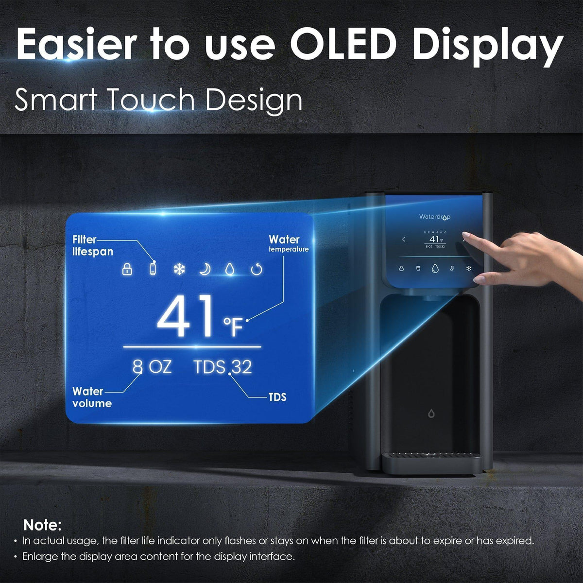 Waterdrop A1 Hot & Cold Countertop RO Water Dispenser