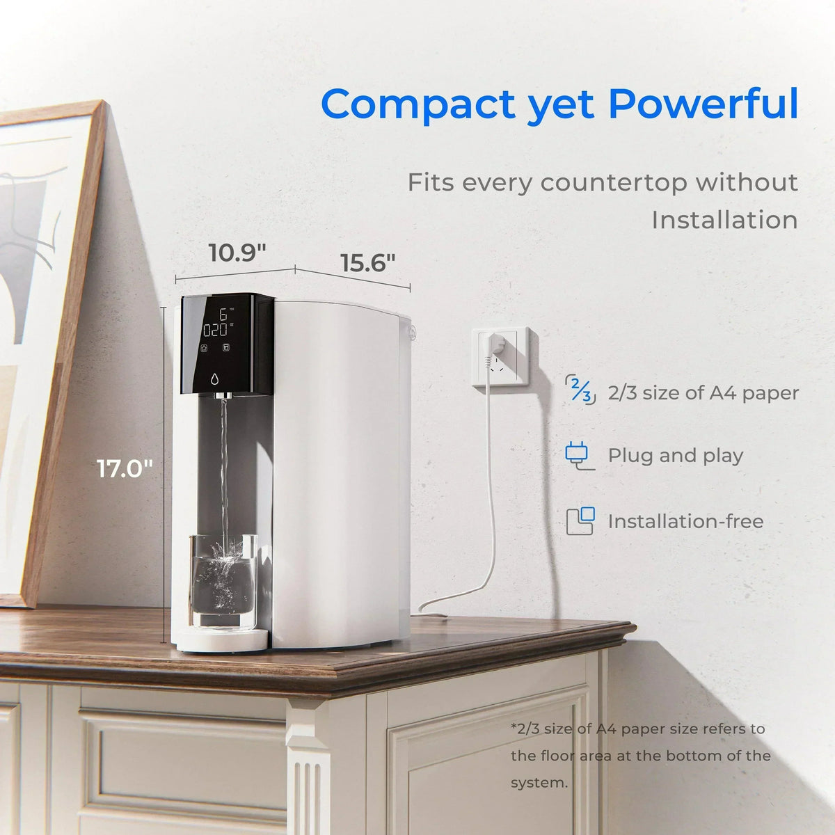 Waterdrop C1H Instant Hot Countertop RO System