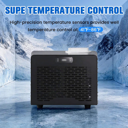 Foldable Cold Plunge Tub with 1/3 HP Smart Chiller (SAK16452)
