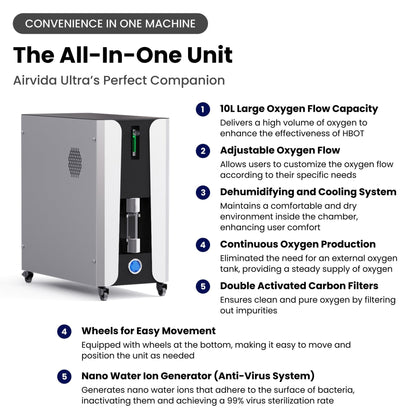 Airvida Ultra Hard-Shell Hyperbaric Chamber | 1.3–2.0 ATA