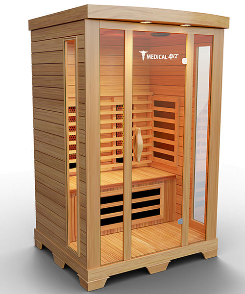 Medical Sauna 4 | 2-Person Full Spectrum Infrared Sauna | Hemlock | 1700W