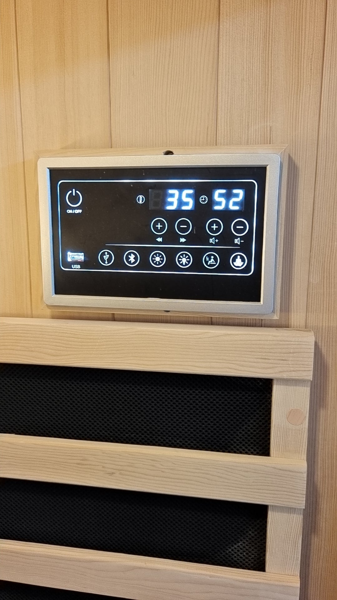 NiceBeam 1–2 Person Infrared Sauna with Red Light & Wood Options