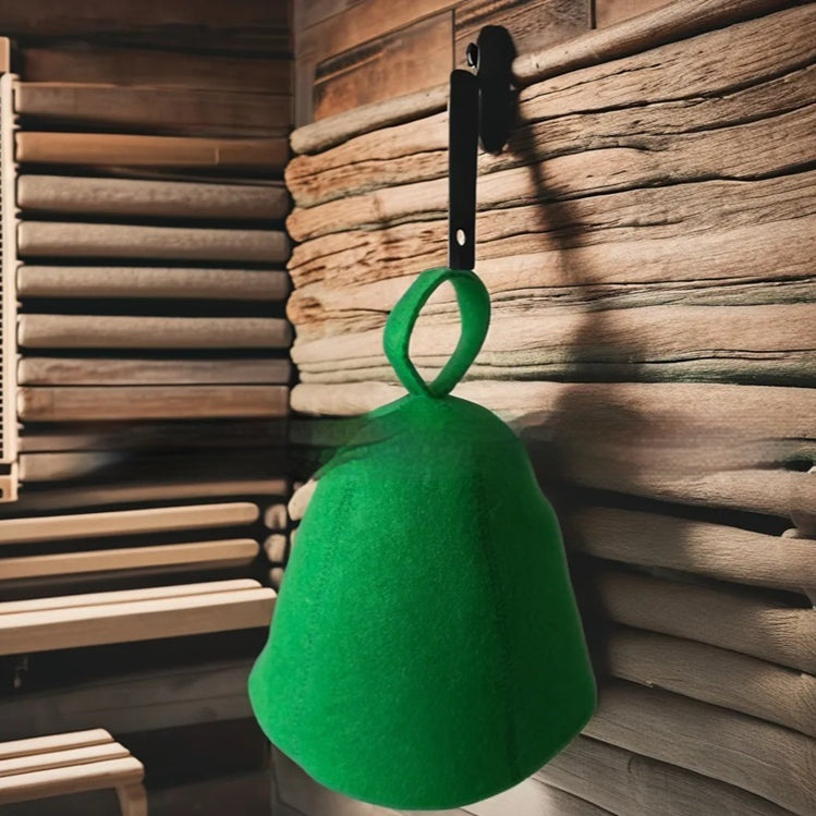 Unisex Wool Sauna Hat