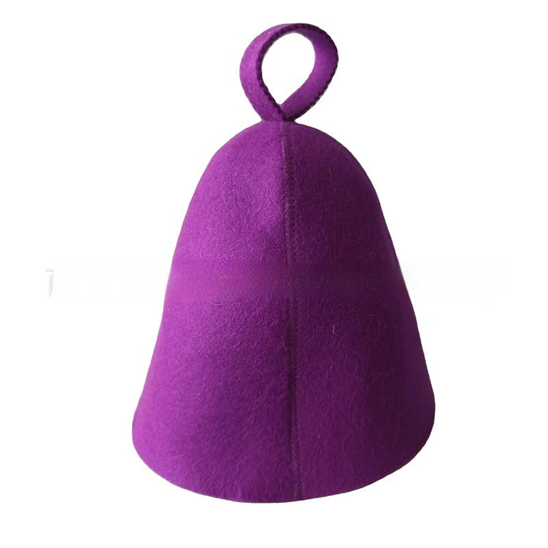 Unisex Wool Sauna Hat