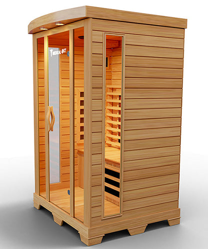 Medical Sauna 4 | 2-Person Full Spectrum Infrared Sauna | Hemlock | 1700W