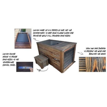 Kooru Cold Plunge Tub | Handcrafted Redwood | Ozone Sanitation | 110V