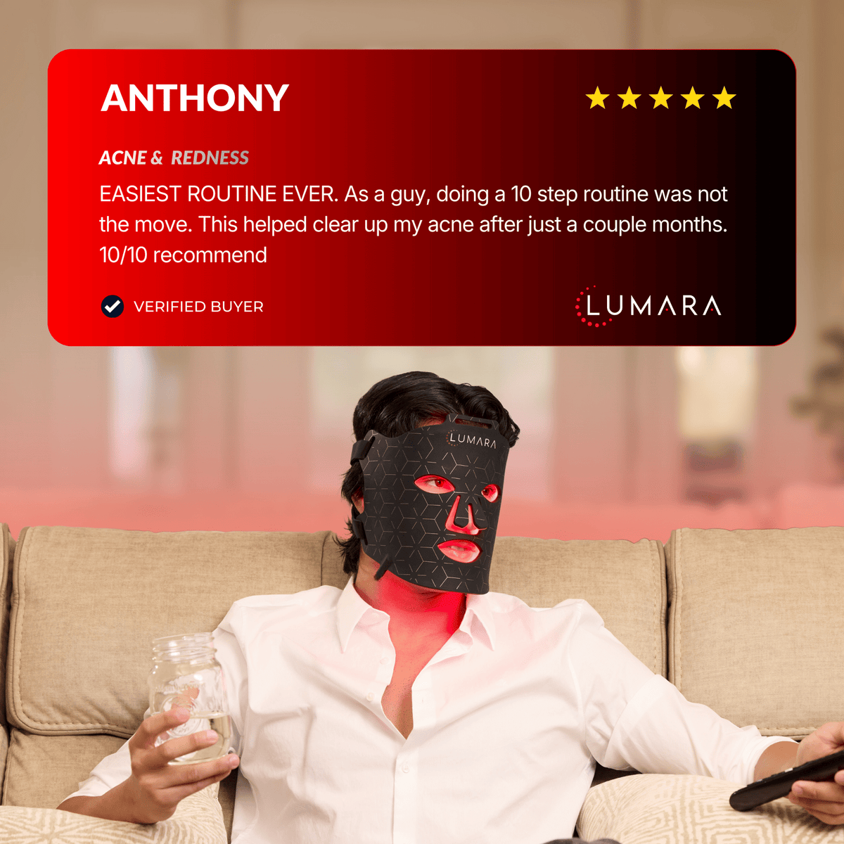 VISO 660nm Red Light Face Mask