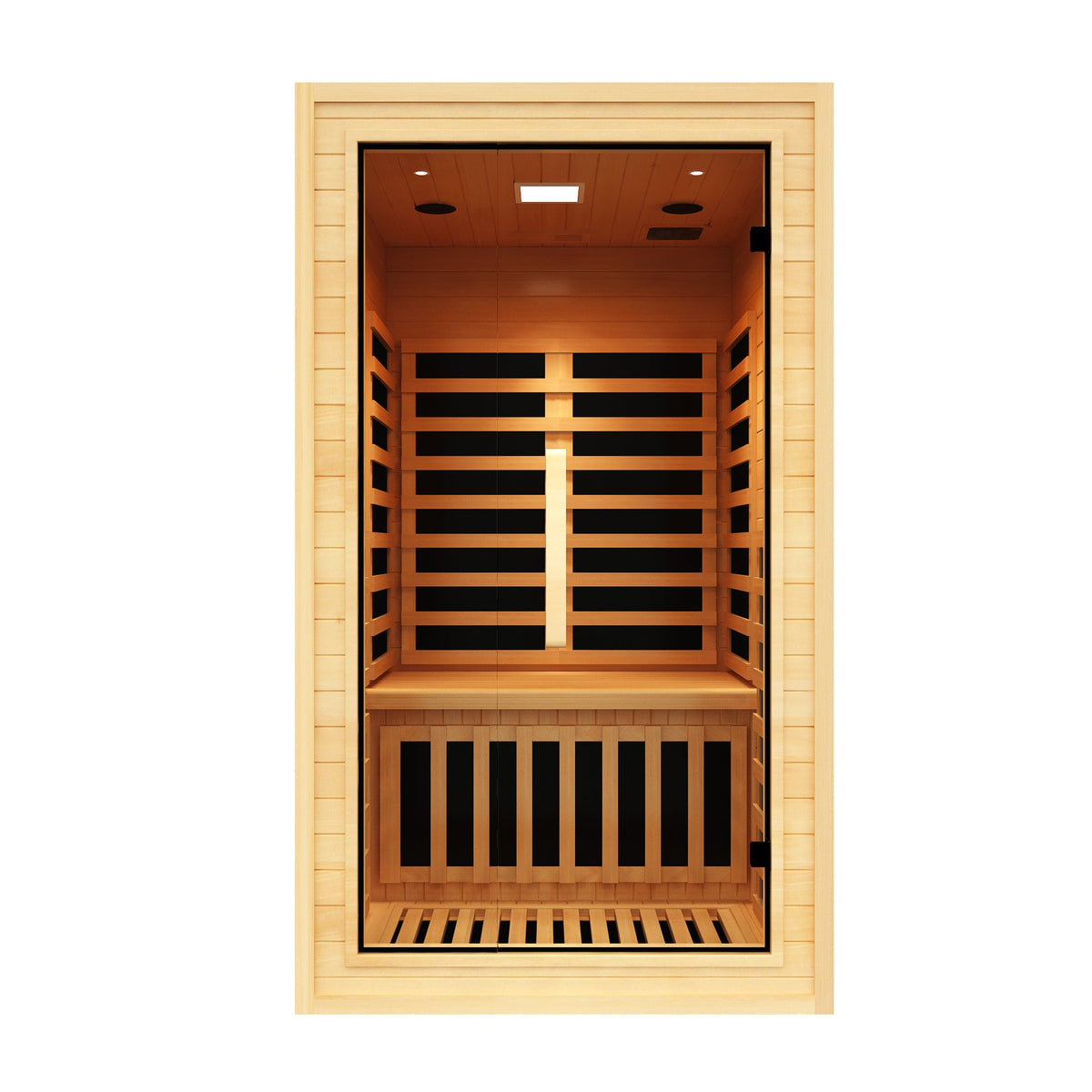 NiceBeam 1–2 Person Infrared Sauna with Red Light & Wood Options