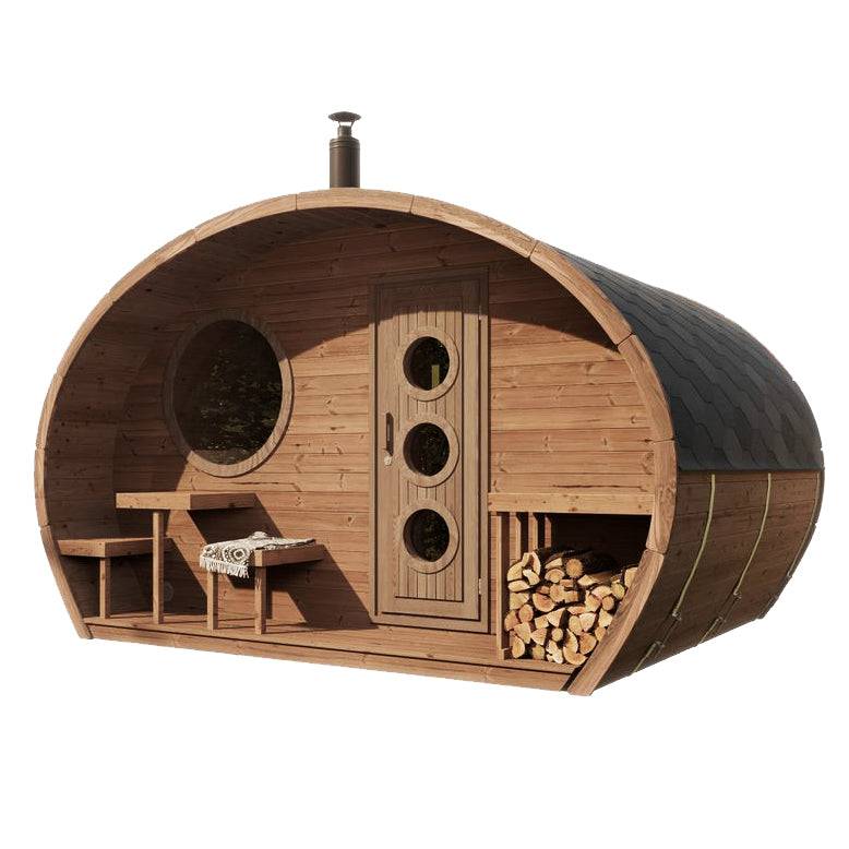 SaunaLife Model G11 2-Room Outdoor Sauna Kit