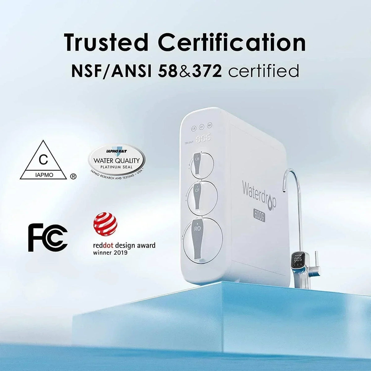 Waterdrop G3P600 Tankless Under-Sink RO System