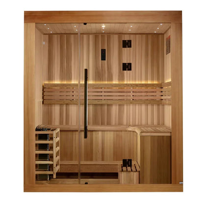 Golden Designs Copenhagen 3-Person Traditional Sauna | GDI-7389-02