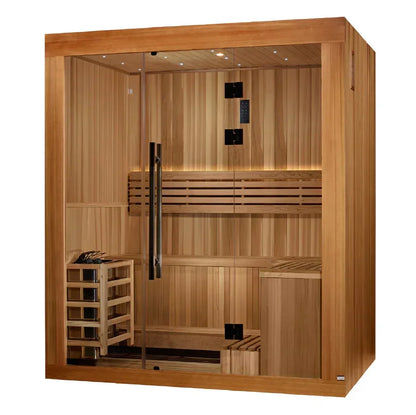 Golden Designs Copenhagen 3-Person Traditional Sauna | GDI-7389-02