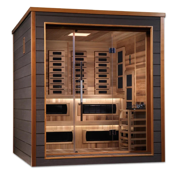 Golden Designs Karlstad 6-Person Hybrid Outdoor Sauna