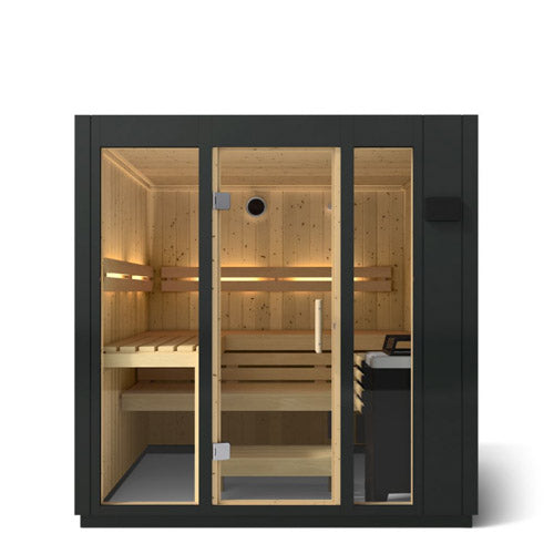 Kohler C1 Indoor Traditional Sauna Kit in Graphite Grey