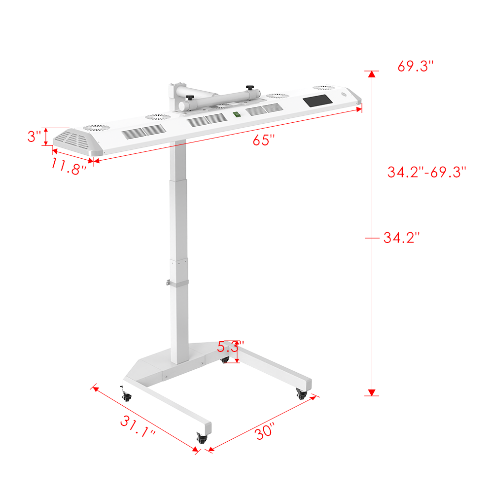 Renew Red Light Panorama Panel | 3-Channel Red Light Therapy Panel