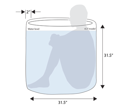 RevX Ice Pod Portable Cold Plunge | 80 Gal | Inflates in Under 1 Minute | Ice Bath