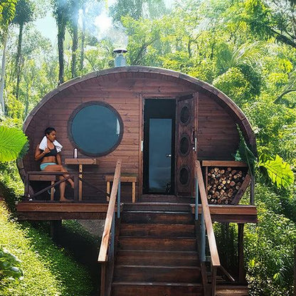 SaunaLife Model G11 2-Room Outdoor Sauna Kit