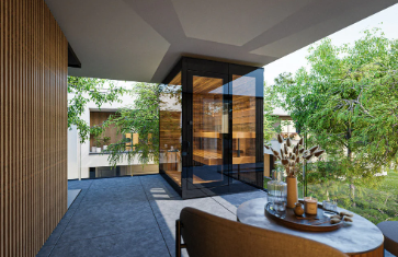 ThermaSol Vera 2–3 Person Outdoor Glass Sauna