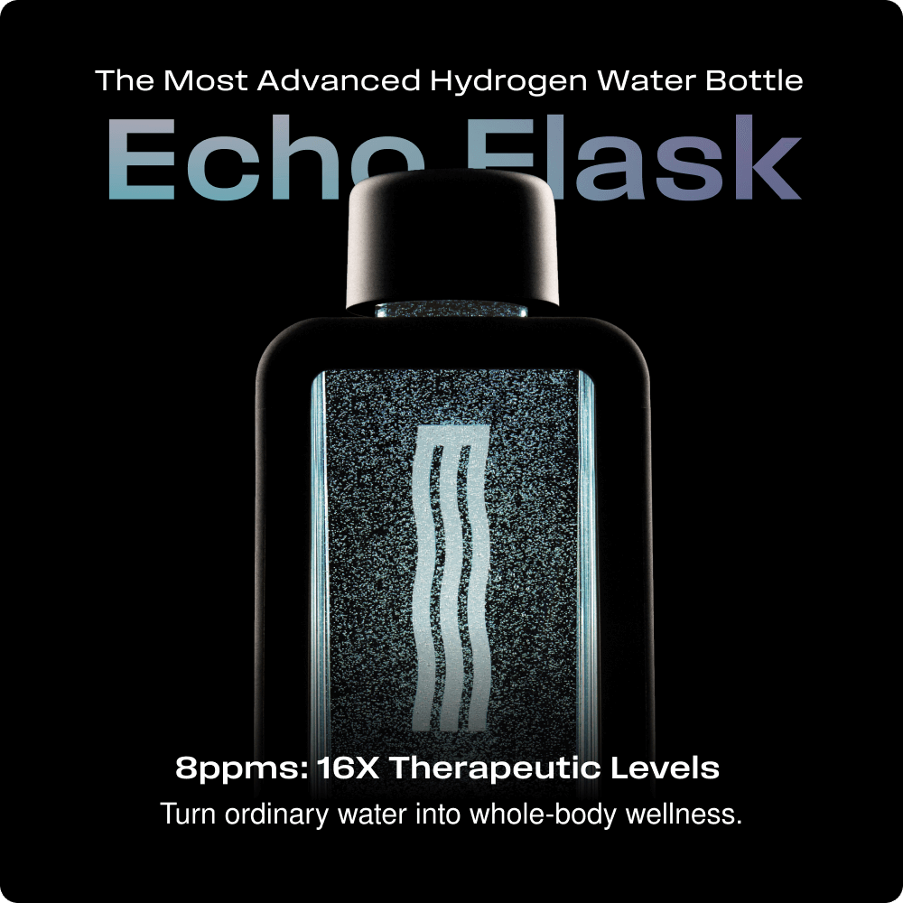 Echo Flask | 8 ppm Hydrogen | Hydrogen Water Bottle | App-Connected
