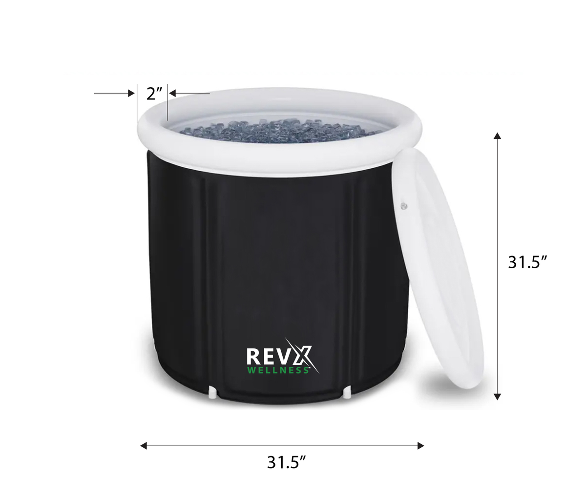 RevX Ice Pod Portable Cold Plunge | 80 Gal | Inflates in Under 1 Minute | Ice Bath