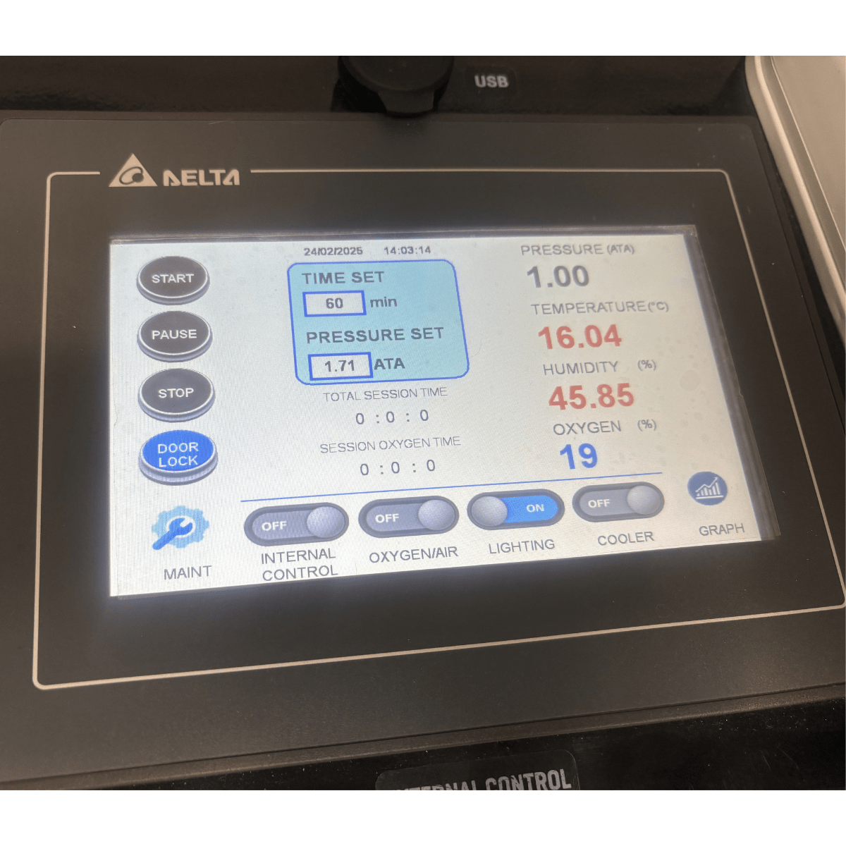2.0 ATA Hardshell Multiplace Hyperbaric Chamber with BIBS