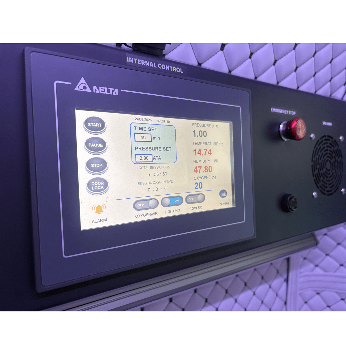 2.0 ATA Hardshell Multiplace Hyperbaric Chamber with BIBS