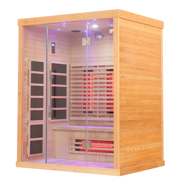 Blisspod Venetian | 3-Person Full Spectrum Infrared Sauna | Canadian Hemlock | 11 Heaters