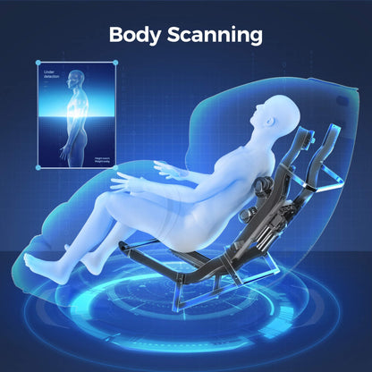 Bosscare 3D Zero-Gravity Shiatsu Massage Chair with App Control