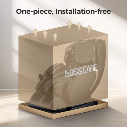 Bosscare 3D Zero-Gravity Shiatsu Massage Chair with App Control