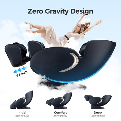 Bosscare 3D Zero-Gravity Shiatsu Massage Chair with App Control