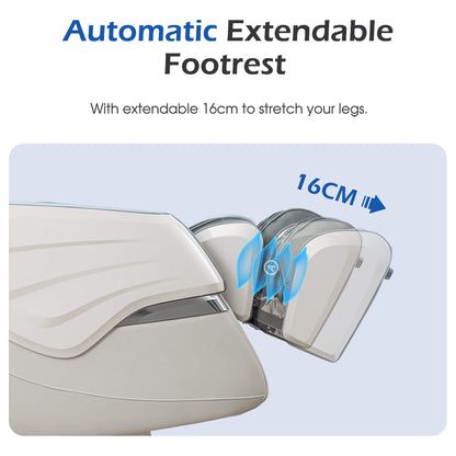 Bosscare Full-Body Zero-Gravity Massage Chair | Gray | App Control