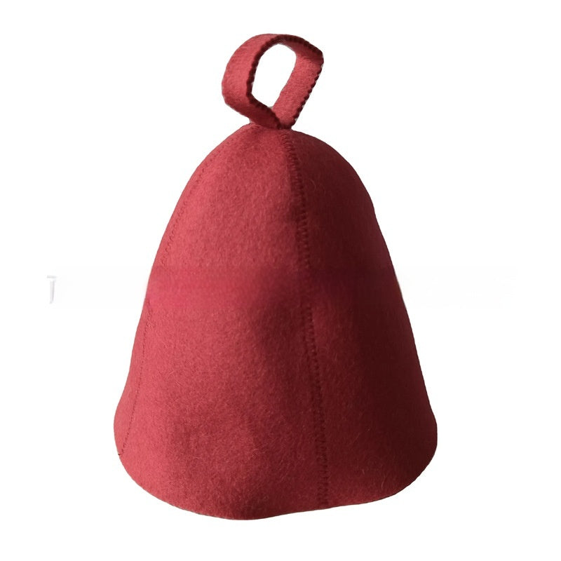 Unisex Wool Sauna Hat
