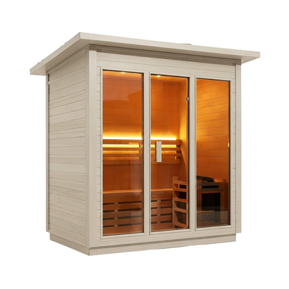 Custom 4-Person Spruce Outdoor Sauna – Made to Order