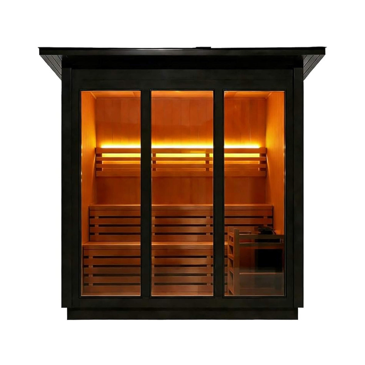 Custom 4-Person Spruce Outdoor Sauna – Made to Order