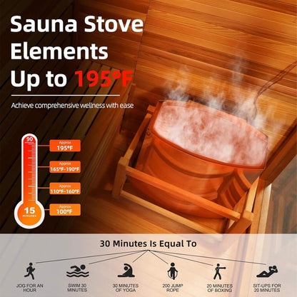 Custom 4-Person Spruce Outdoor Sauna – Made to Order