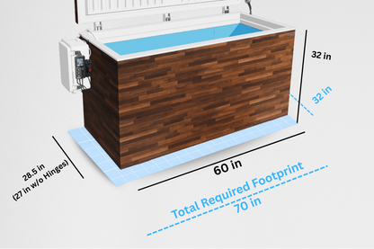 Fire Cold Plunge All-In-One | Cools to 33°F | Residential Cold Plunge | Built-In Compressor