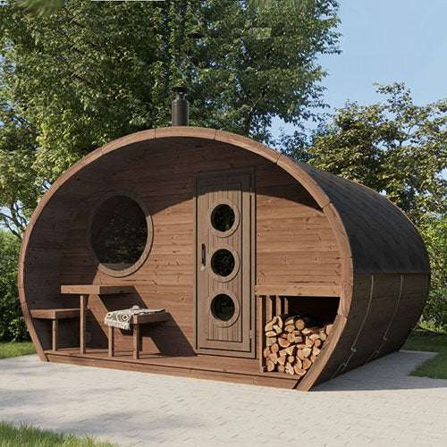 SaunaLife Model G11 2-Room Outdoor Sauna Kit