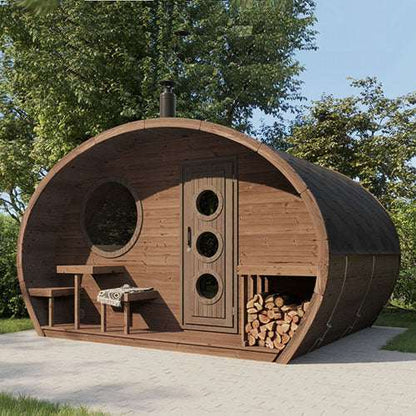 SaunaLife Model G11 2-Room Outdoor Sauna Kit