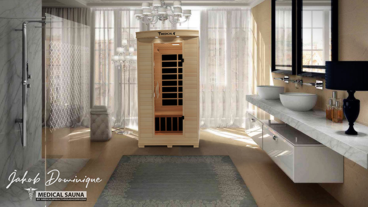 Medical Sauna 4 | 2-Person Full Spectrum Infrared Sauna | Hemlock | 1700W