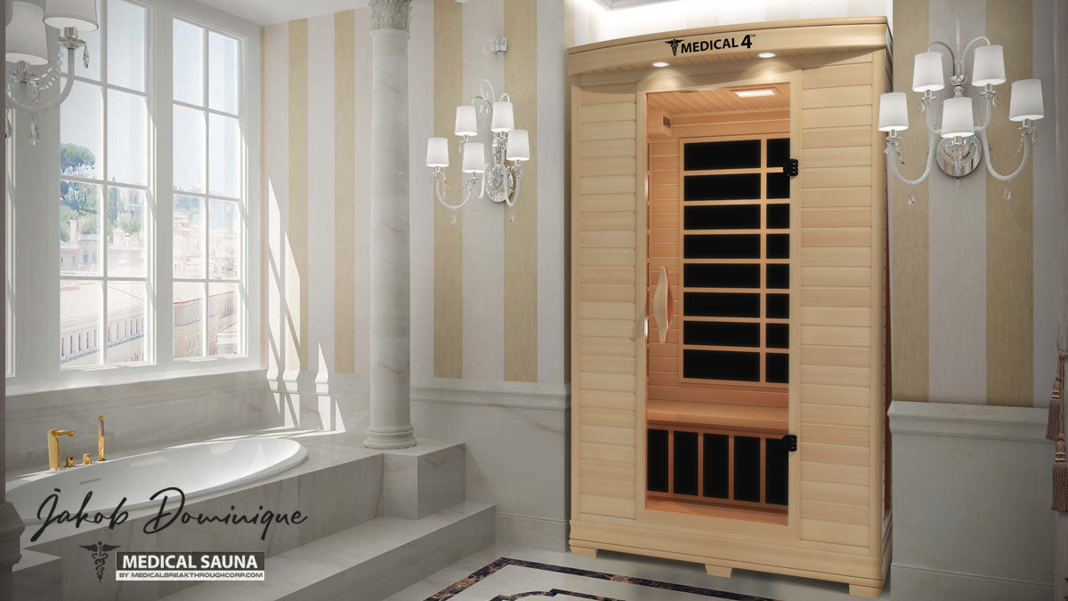 Medical Sauna 4 | 2-Person Full Spectrum Infrared Sauna | Hemlock | 1700W