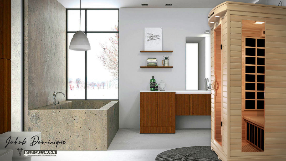 Medical Sauna 4 | 2-Person Full Spectrum Infrared Sauna | Hemlock | 1700W