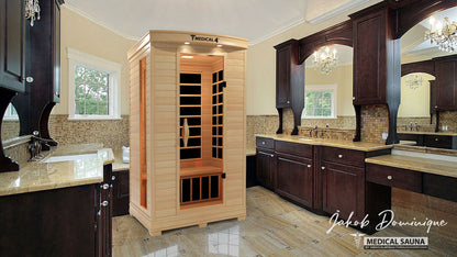Medical Sauna 4 | 2-Person Full Spectrum Infrared Sauna | Hemlock | 1700W