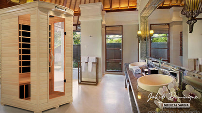 Medical Sauna 4 | 2-Person Full Spectrum Infrared Sauna | Hemlock | 1700W