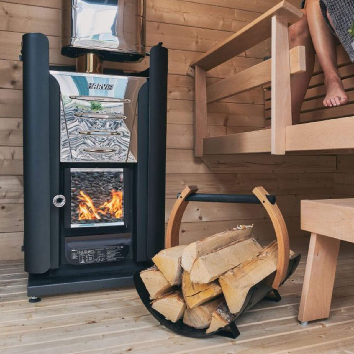 Harvia M3 16.5 kW Wood-Burning Sauna Stove with Stones – WKM3