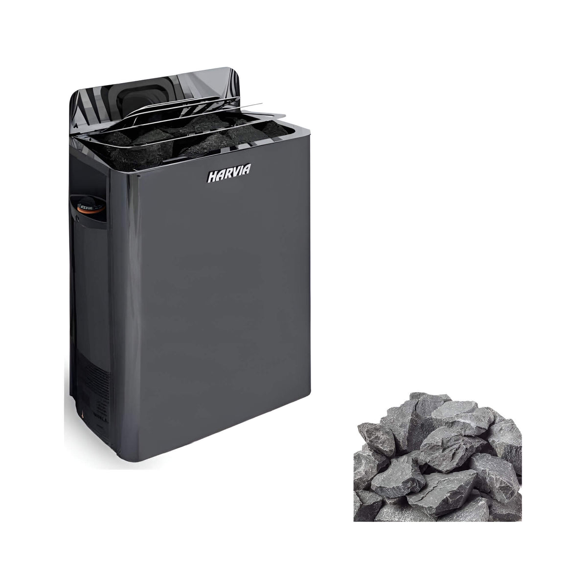 Harvia The Wall Wall-Mounted Sauna Heater with Stones – SW60/SW80