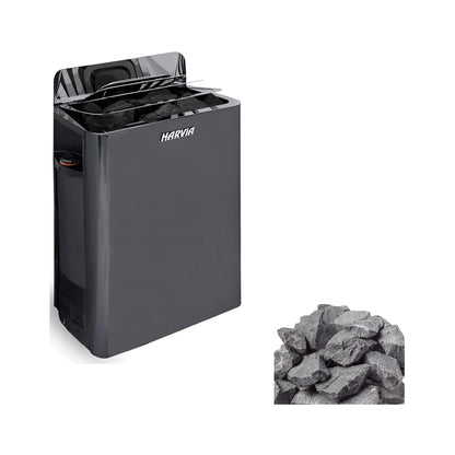 Harvia The Wall Wall-Mounted Sauna Heater with Stones – SW60/SW80