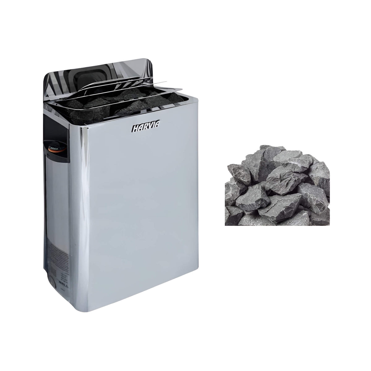 Harvia The Wall Wall-Mounted Sauna Heater with Stones – SW60/SW80