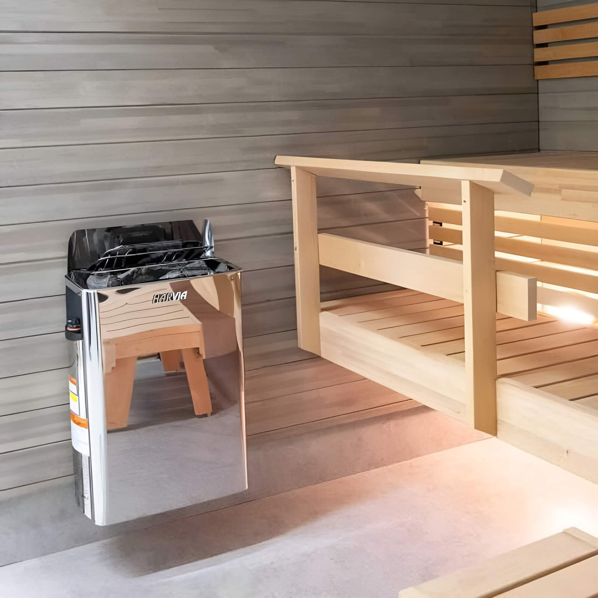 Harvia The Wall Wall-Mounted Sauna Heater with Stones – SW60/SW80
